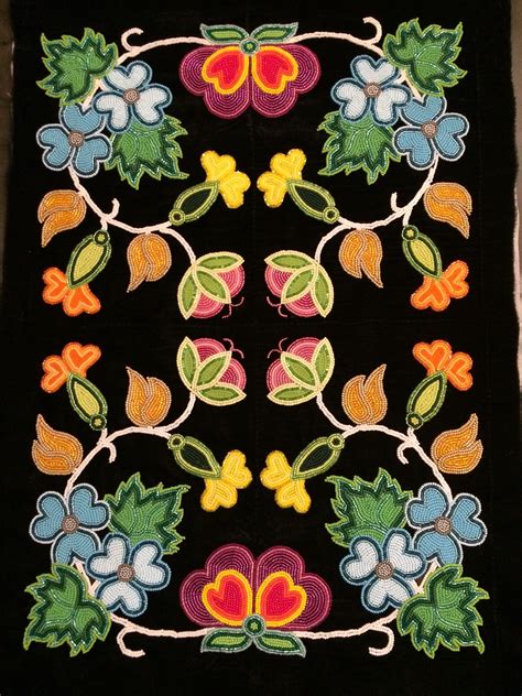 Traditional Ojibwe Floral Appliqué